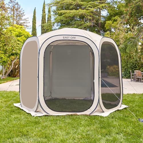 East Oak Sun Shade Sail Canopy Cover for East Oak Screen House & Pop-Up Tent 10 x 10 FT, Sun Protection, UPF 50+, 210D Oxf...