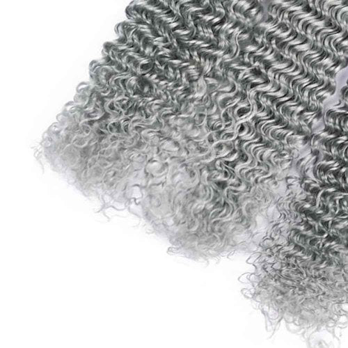 Pure Grey Bundles Grey Deep Wave Bundles 18 20 22 Inch Peruvian Virgin Remy Hair Extensions Niegmeag Silver Deep Wave Bundle Hair Weave