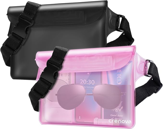 Waterproof Fanny Pack for Women, Waterproof Pouch for Phone Passport Purse, Beach Accessories Dry Bag, Floating Water proo...