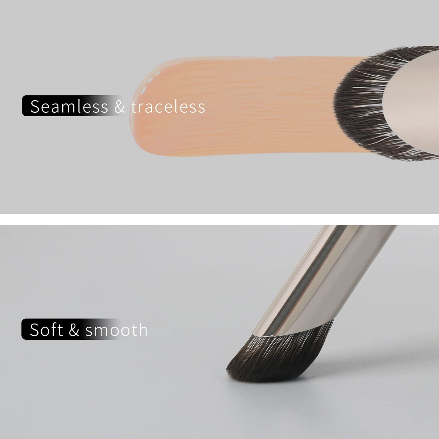 ENZO KEN Mini Angled Concealer Brush Under Eye, Concealer Brush, Small Nose Contour Brushes, Nose Brush Contour, Angle Concealer