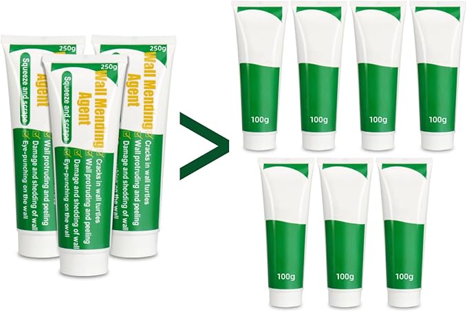 750g Wall Putty Hole Repair, Safe Wall Mending Agent, Drywall Repair Kit with Nozzle,Spackle for Drywall Paste, Easy to Fill Holes for Aluminum Metal Plaster Sheetrock Ceiling