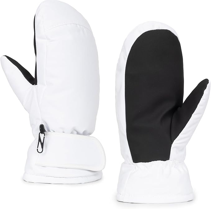 UTOWO Outdoors Winter Ski Mittens for Men Women - Warm Snow Mitts for Cold Weather Non-Slip Water-Repellent Gloves Windproof
