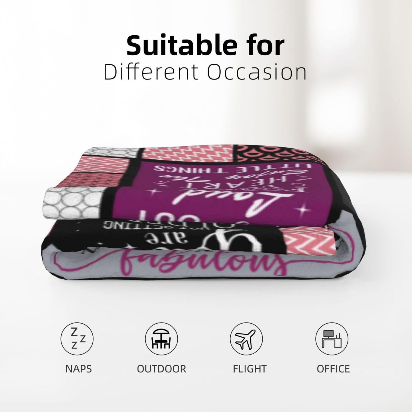 Birthday Gifts for Women, Gifts for Women Birthday Unique, Birthday Gifts for Her, Women Birthday Gift Throw Blankets 60" x 50", Happy Birthday Gifts for Female/Friendship/Sister/Bestie/Mom