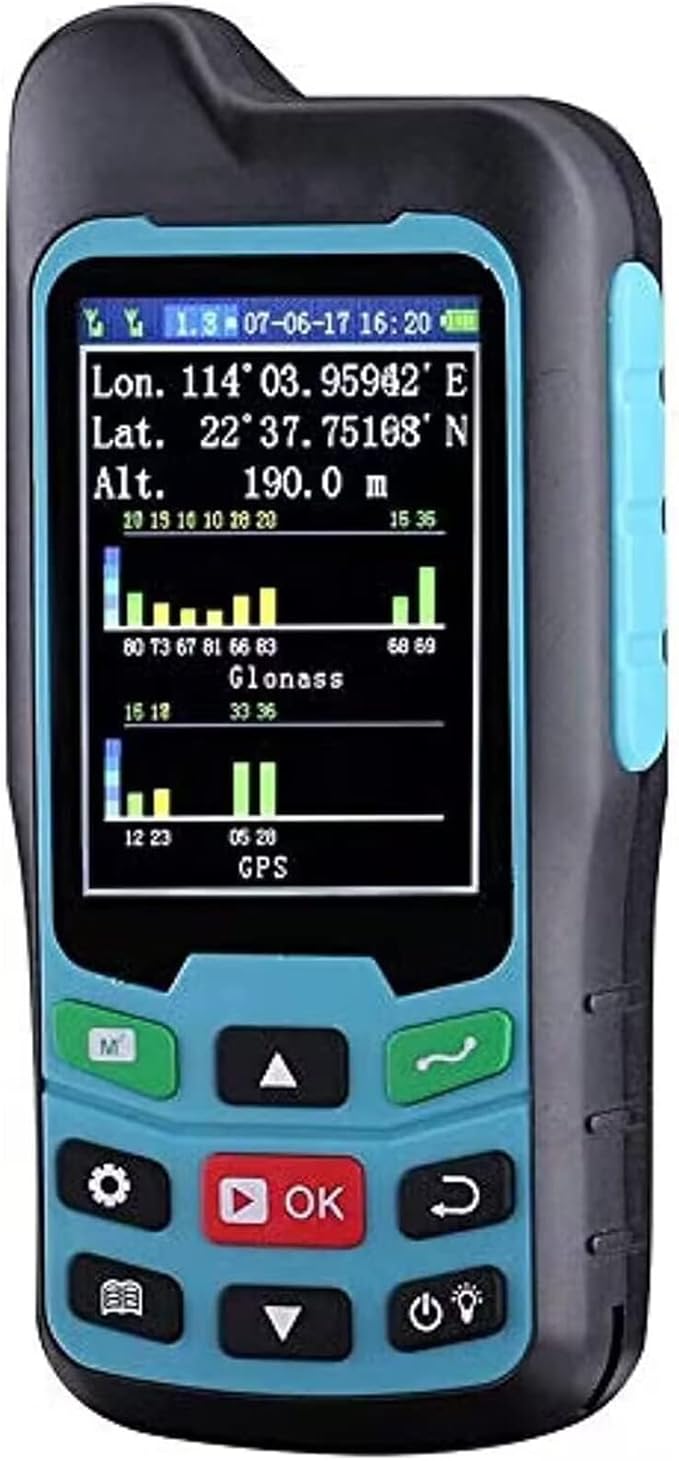 Handheld GPS Survey Equipment, BEVA GPS Land Measuring Instrument, Mini Handheld GPS Units for Mountainous Land, Slope and...