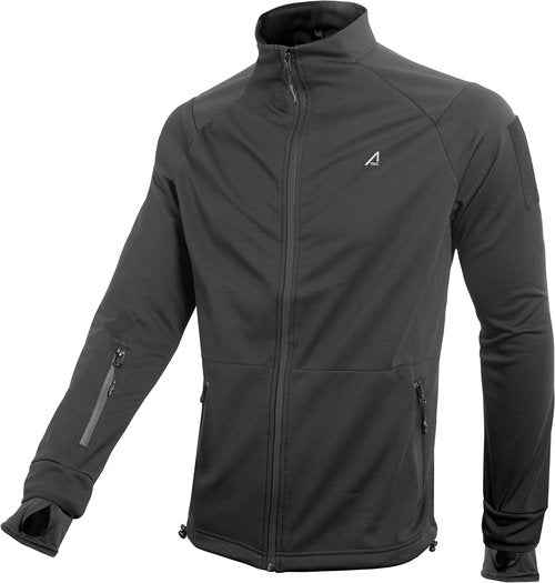 ACE Jackal Softshell Jacket - Tactical Outdoor Jacket for Airsoft & Paintball - Water-Repellent Softshell Layer - Black - L
