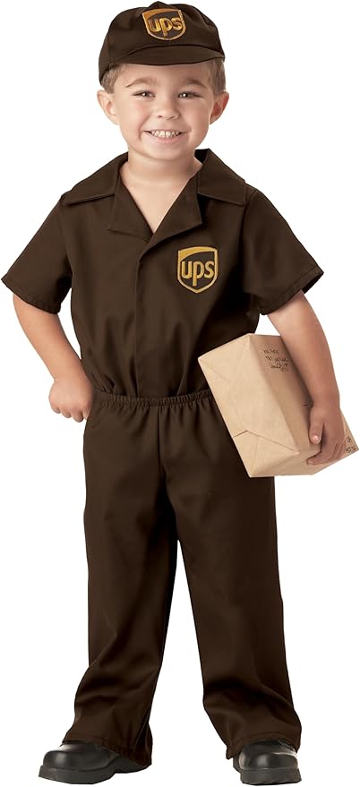 California Costumes Little Boys' UPS Guy Costume Large (4-6)