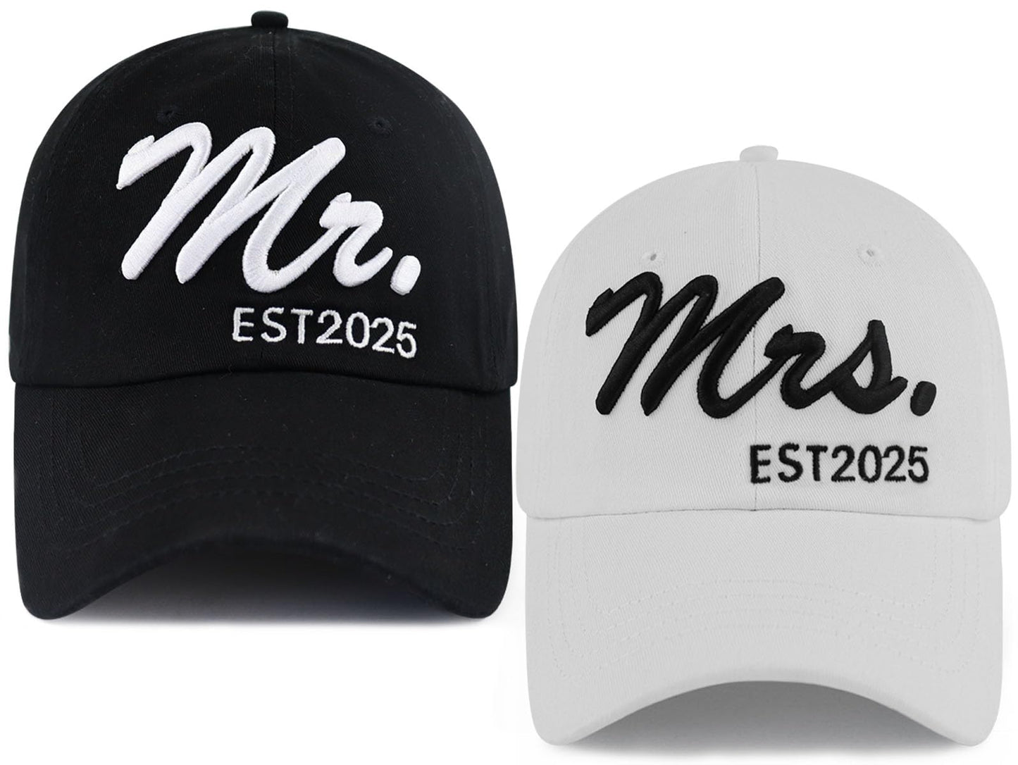 Mr and Mrs Gifts 2025, Bride Groom Baseball Cap, Honeymoon Essentials Matching Mr Mrs Hat, Birthday Wedding Engagement Gifts for Couples Newlyweds