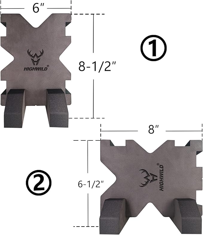 Highwild Shooting Foam Rest X-Block Bench Rest with Base