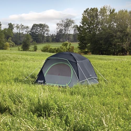 Coleman Skydome Tent with 5 Minute Setup, 2/4/6/8-Person Weatherproof Tent with Rainfly & Carry Bag, 20% More Headroom Tha...