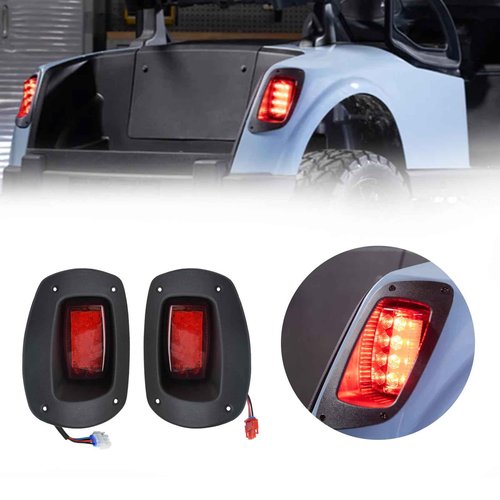Shu-Ran Golf Cart LED Head Tail Light Kits for EZGO RXV 2008-2015 Gas & Electric Models 12 Volts Street Legal Front Rear Golf cart Assembly Kits for EZGO RXV