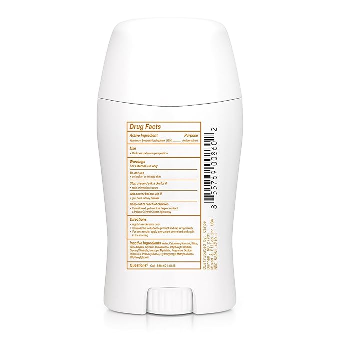 Carpe Deodorant and Antiperspirant for Women and Men, Clinical strength with Fresh Powder scent, Combat excessive sweating, Great for hyperhidrosis (Pack of 2)