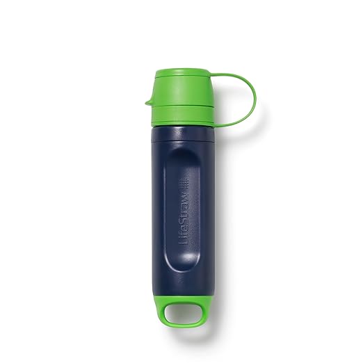 LifeStraw Peak Series – Solo Personal Water Filter for Hiking, Camping, Travel, Survival and Emergency preparedness. Remov...