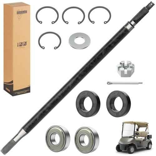 10L0L Upgraded Golf Cart Rear Spline Axle Shaft for EZGO RXV Electic 2008-Up Driver Side, Replace OEM 620337, 614208