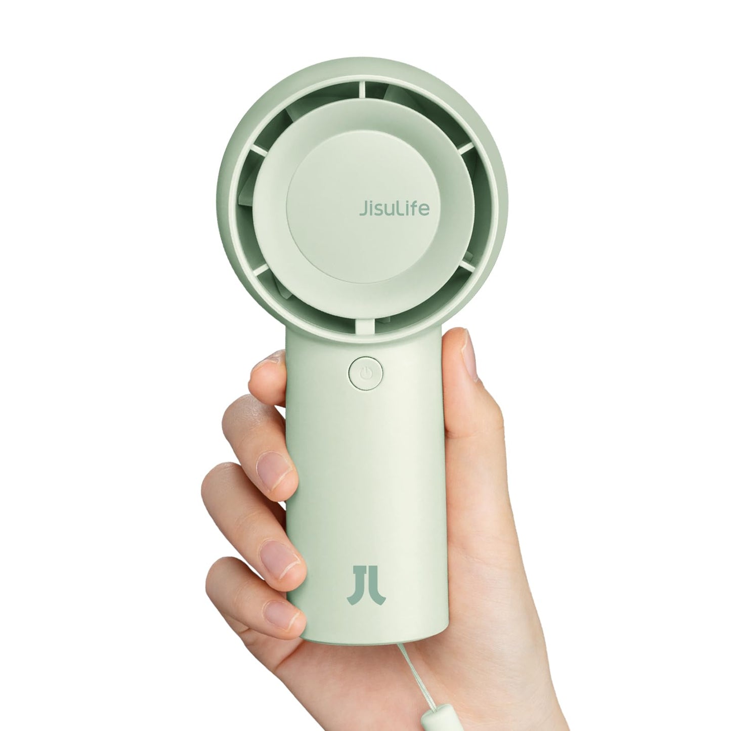 JISULIFE Portable Handheld Turbo Fan [16H Max Cooling Time], 4000mAh USB Rechargeable Personal Battery Operated Lash Small Pocke
