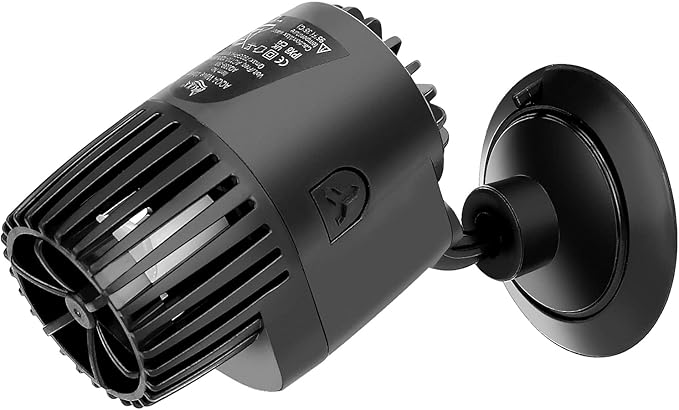 AQQA Aquarium Wave Maker,3W/5W/10W/15W Suction Cup Fish Tank Single Powerhead Pump，110V/60Hz Ultra Quiet Submersible Circu...