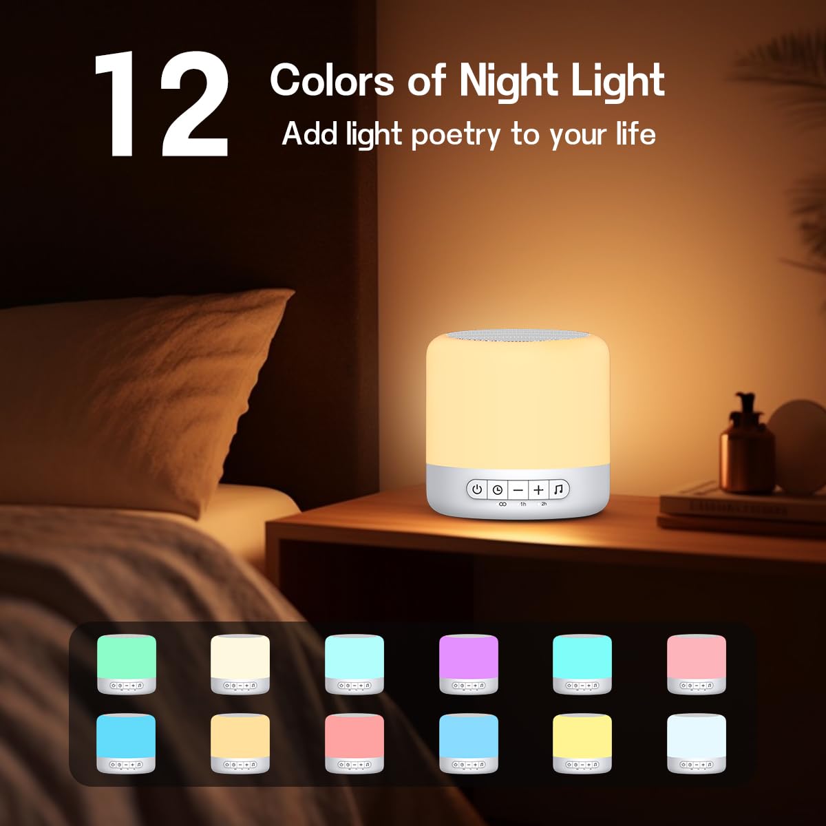 Easysleep Sound Machine Baby White Noise Machine for Sleeping,Toddler Sleep Trainer with 30 Soothing Sounds 12 Night Light,Timers, App Remote Control,Night Light Sleep Machine for Nursery Kid