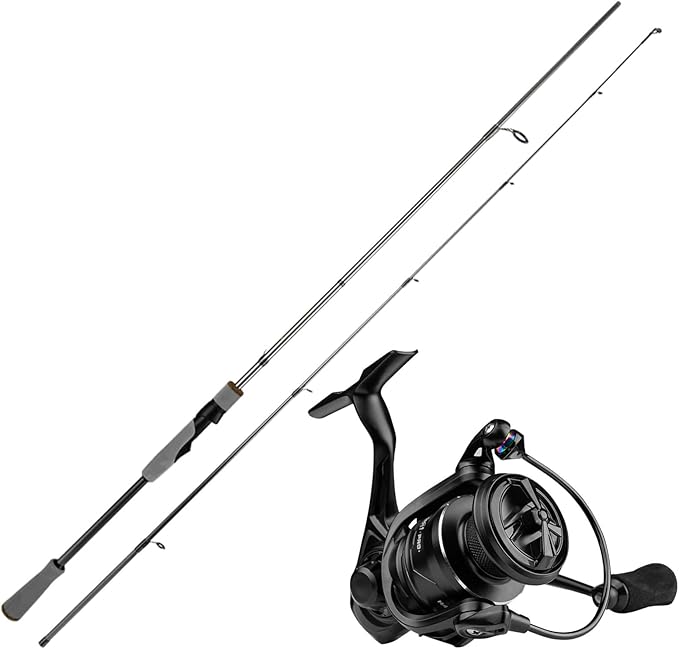 Spinning Fishing Combo - 6' Pioneer Series Spinning Rod and Size 5000 M1 Pro Fishing Reel