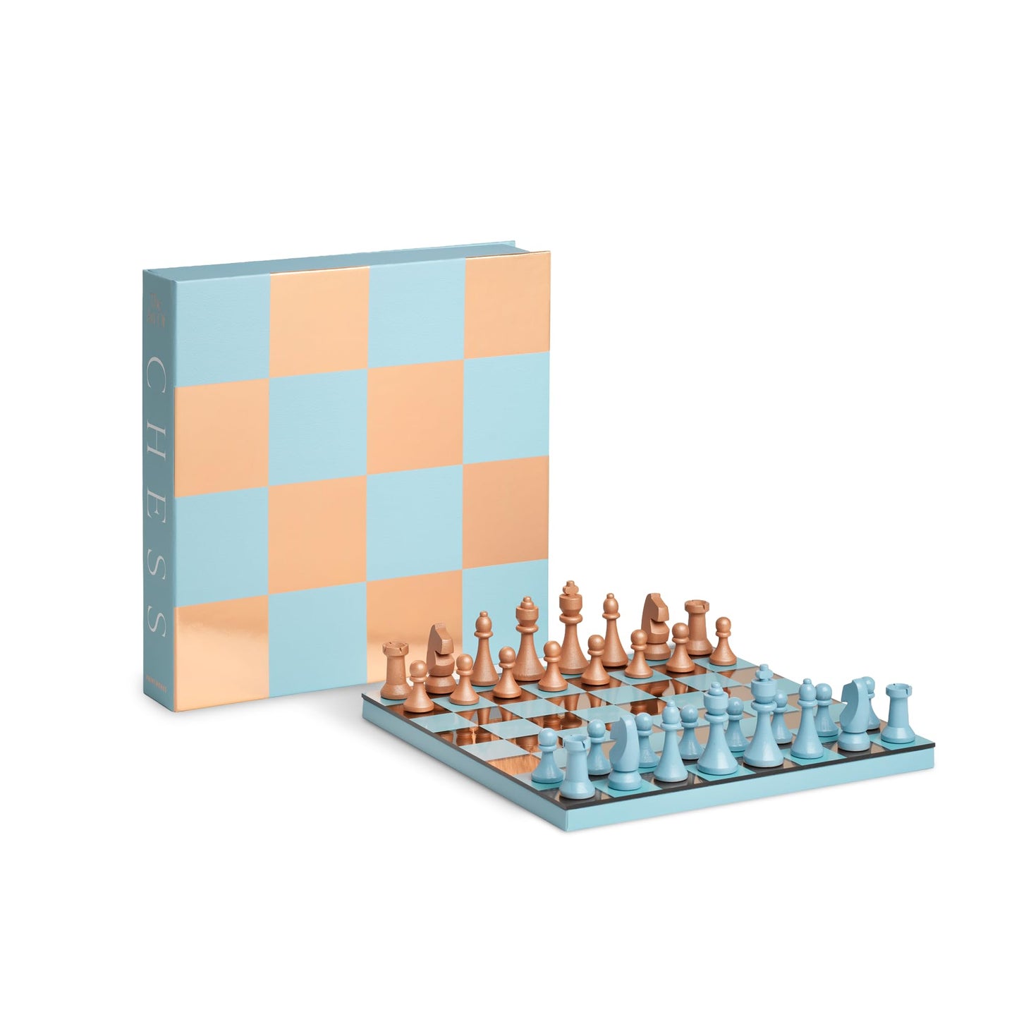 Classic - Art of Chess Mirror, Light Blue/Copper