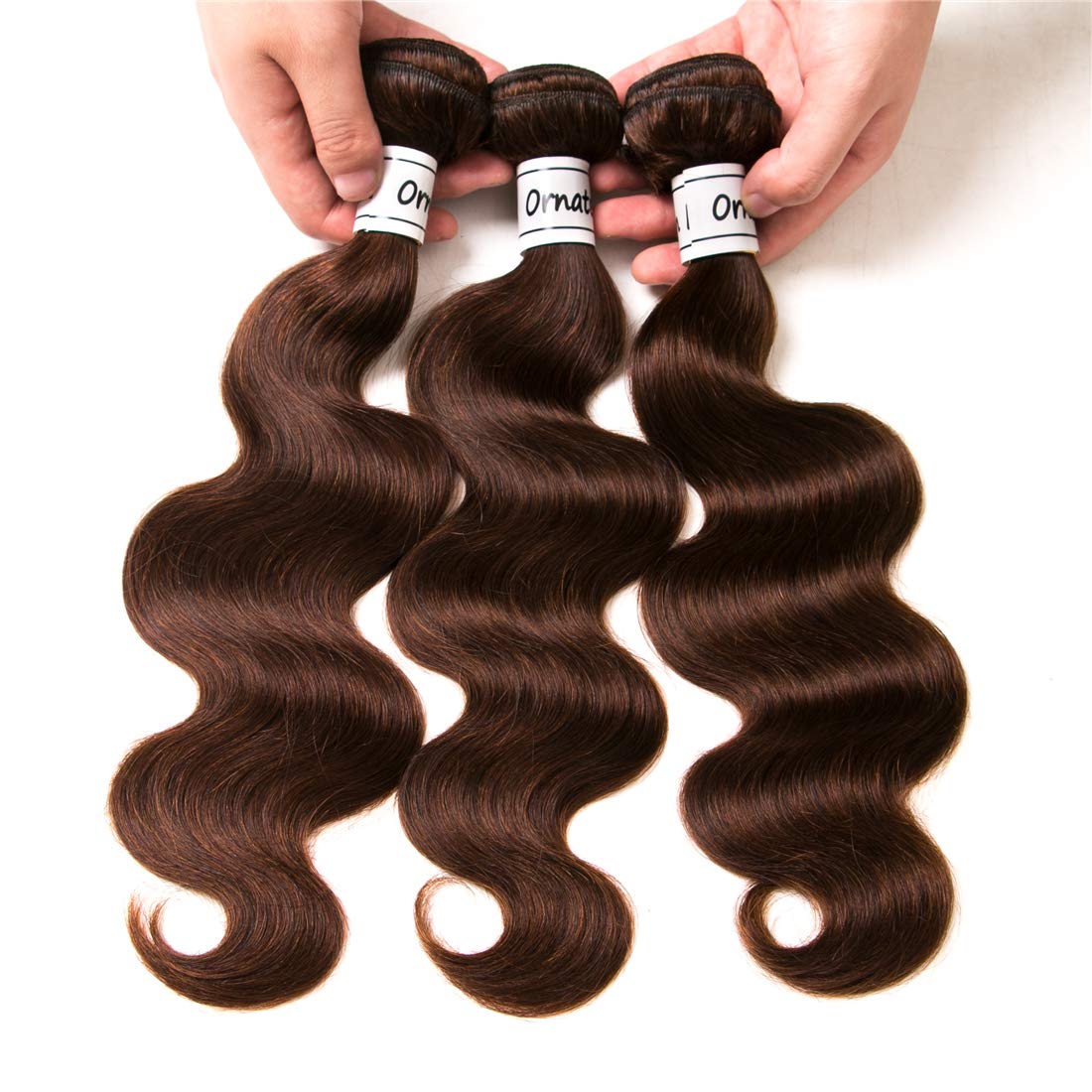 Body Wave Light Brown Bundles Human Hair Brazilian Body Wave Hair Extensions Sew In 9A Grade Virgin 100% Unprocessed Remy Human