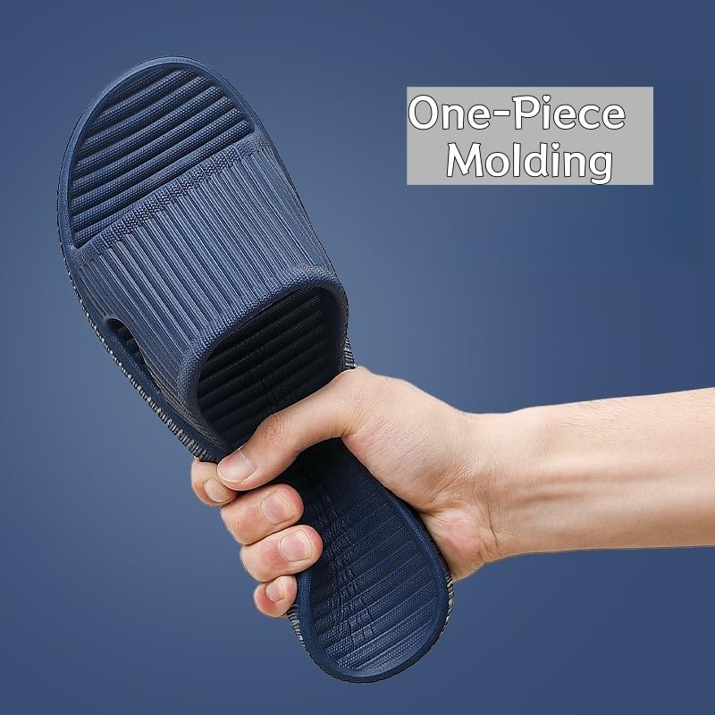 Shower Shoe Non-Slip Slipper for Men Women Open-toe Quick Drying Lightweight Dorm Slippers For Bathroom House Outdoor