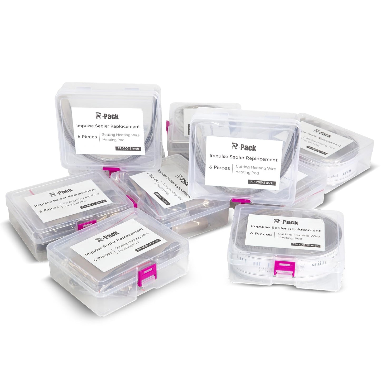 R-PACK Impulse Sealer Heat Wire Element Strip - 24in heated cutting wire Replacement Heating Wires for Sealing Machines