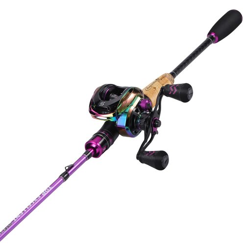 Sougayilang Fishing Rod Reel Combos, Medium Heavy 6'/7' Spinning & Casting Rod with Stainless Steel Guides - Two Pieces -6' Casting Rod with Left Handled