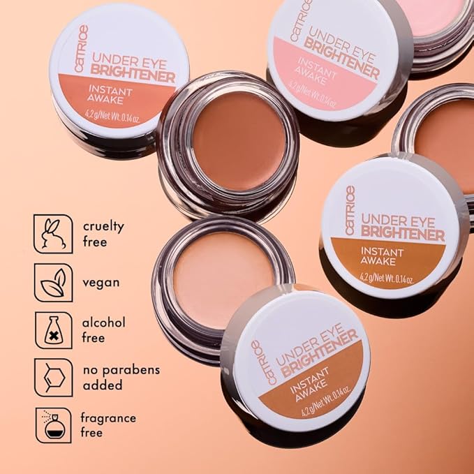Catrice | Under Eye Brightener | Conceal & Brighten Dark Circles | With Hyaluronic Acid & Shea Butter | Vegan, Cruelty Free & Paraben Free (020 | Warm Nude)