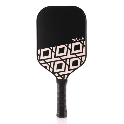 Ultra-Chic Carbon Fiber Pickleball Paddle by Yalla. 16mm Core, Pro-Size. CAS Surface, Honeycomb Design. Stylish, High-Performance Paddle for Spin Control and Power. Comfortable Grip, Durable Racket