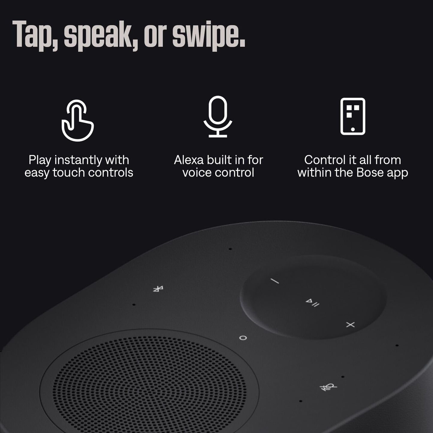 Bose New Lifestyle Ultra Speaker, Wireless Home Speaker, TrueSpatial Audio, CleanBass, AirPlay & Google Cast, White Smoke