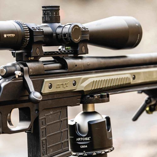 MDT Tikka T1x30 MOA Pick Scope Base, 6061-T6 Aluminum, Hard Anodized, MIL-STD-1913, Integrated Recoil Lug, Snag-Free Design (105082-BLK)