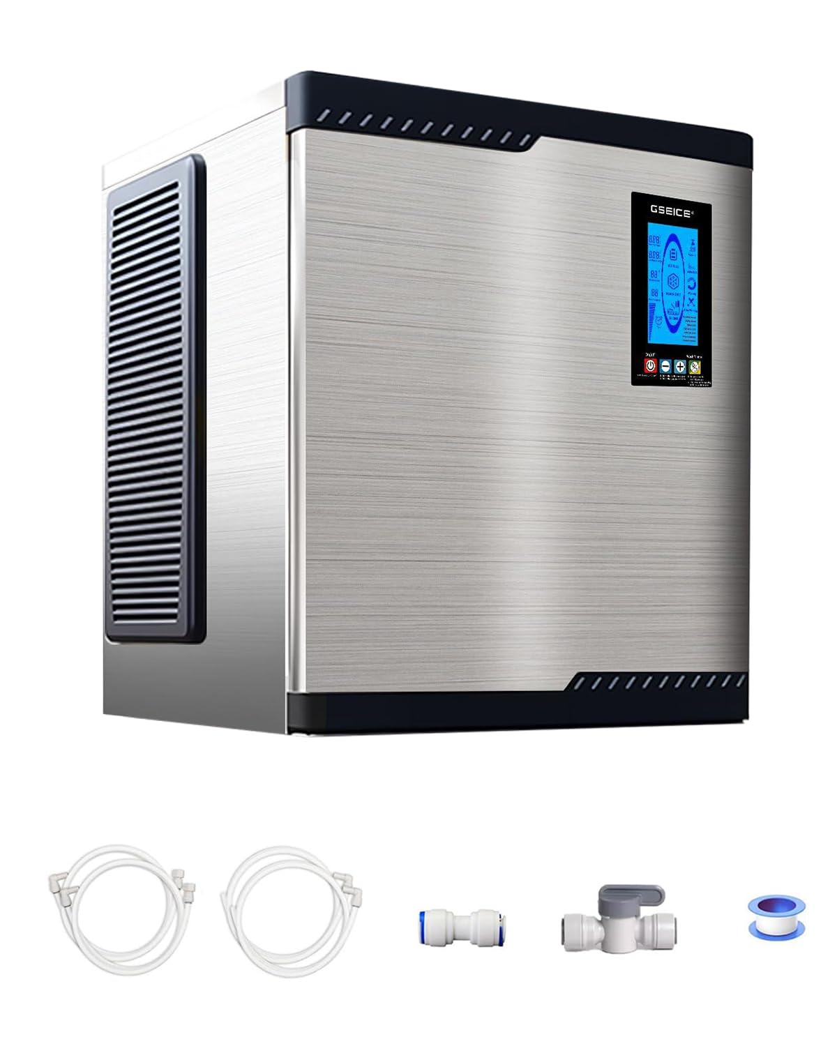 Commercial Ice Maker Machine Head Only, 500lbs/24H ETL Commercial Ice Maker with Self-Cleaning, DOE&CEC Energy-efficient,48 Hours Timer, Stainless Steel Ice Maker for Restaurant Bar Cafe Hotel