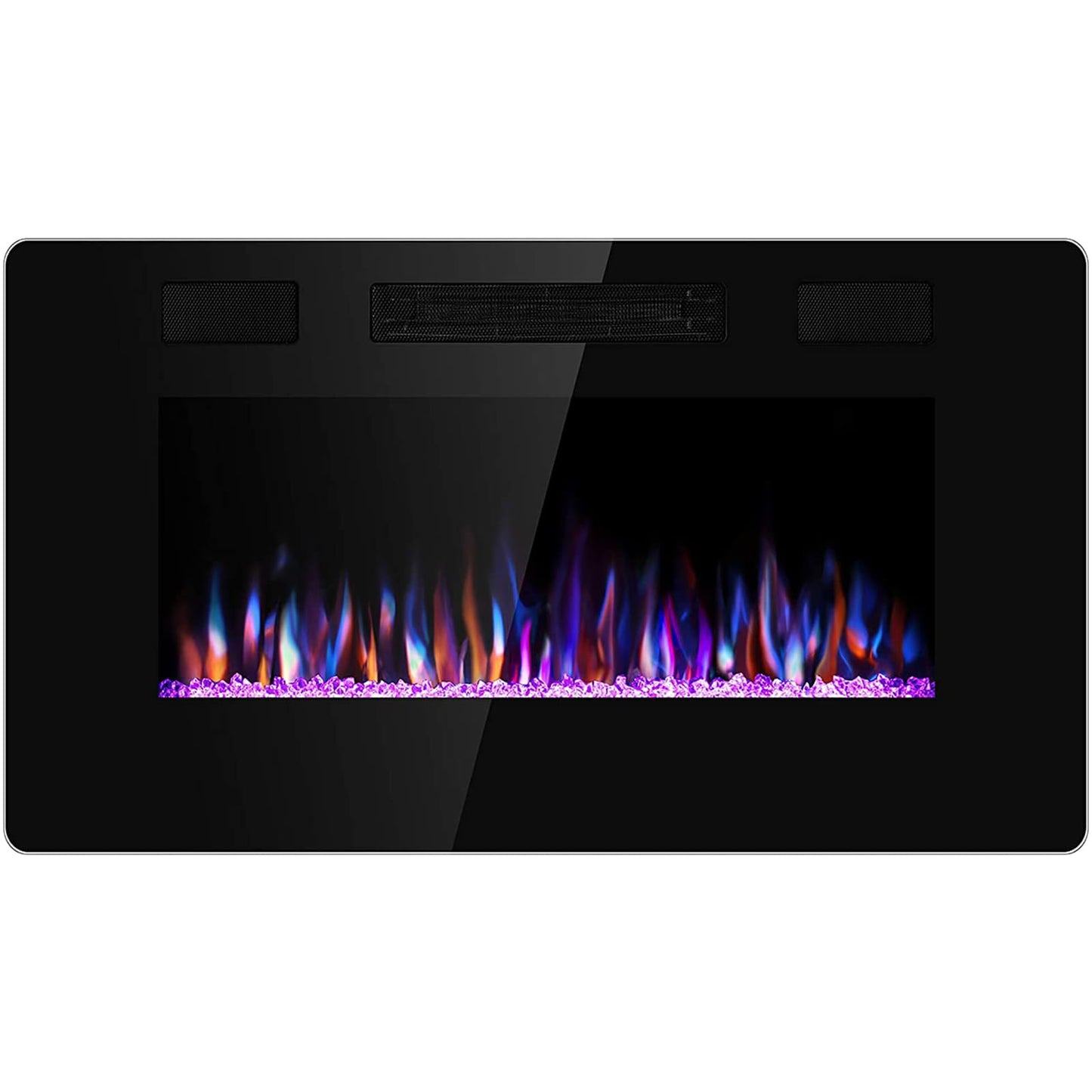 Antarctic Star 30 Inch Electric Fireplace In-Wall Recessed And Wall Mounted, Fireplace Heater And Linear Fireplace With Multicol