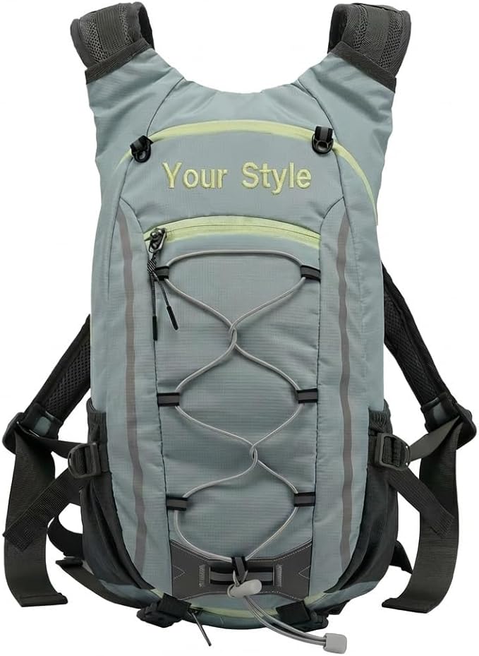 Latlonix DIY Friendly Backpack with Blank Front for Embroidery, 20L Hydration Ready Pack with Deployable Net, Custom Gear ...