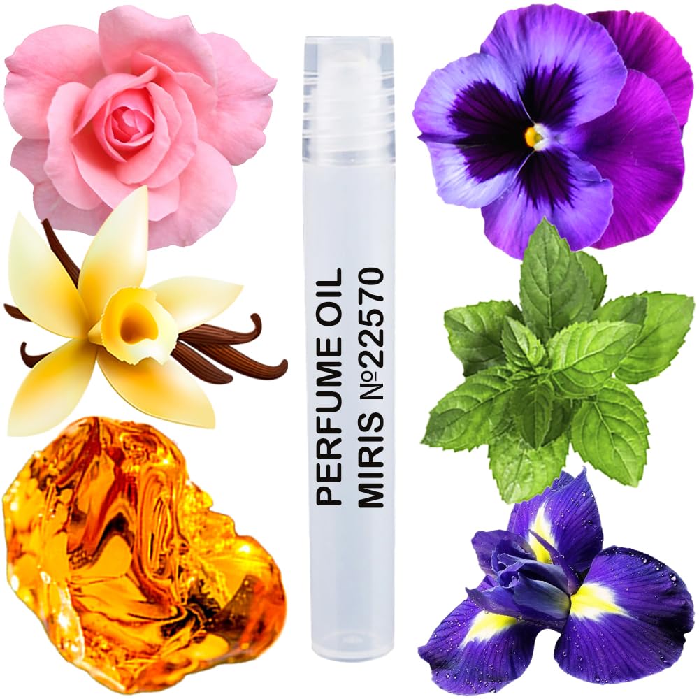 MIRIS No. 22570, Inspired by Noir, Long-Lasting Perfume Oil for Men Roll-On, Rollerball 0.34 Fl Oz / 10 ml