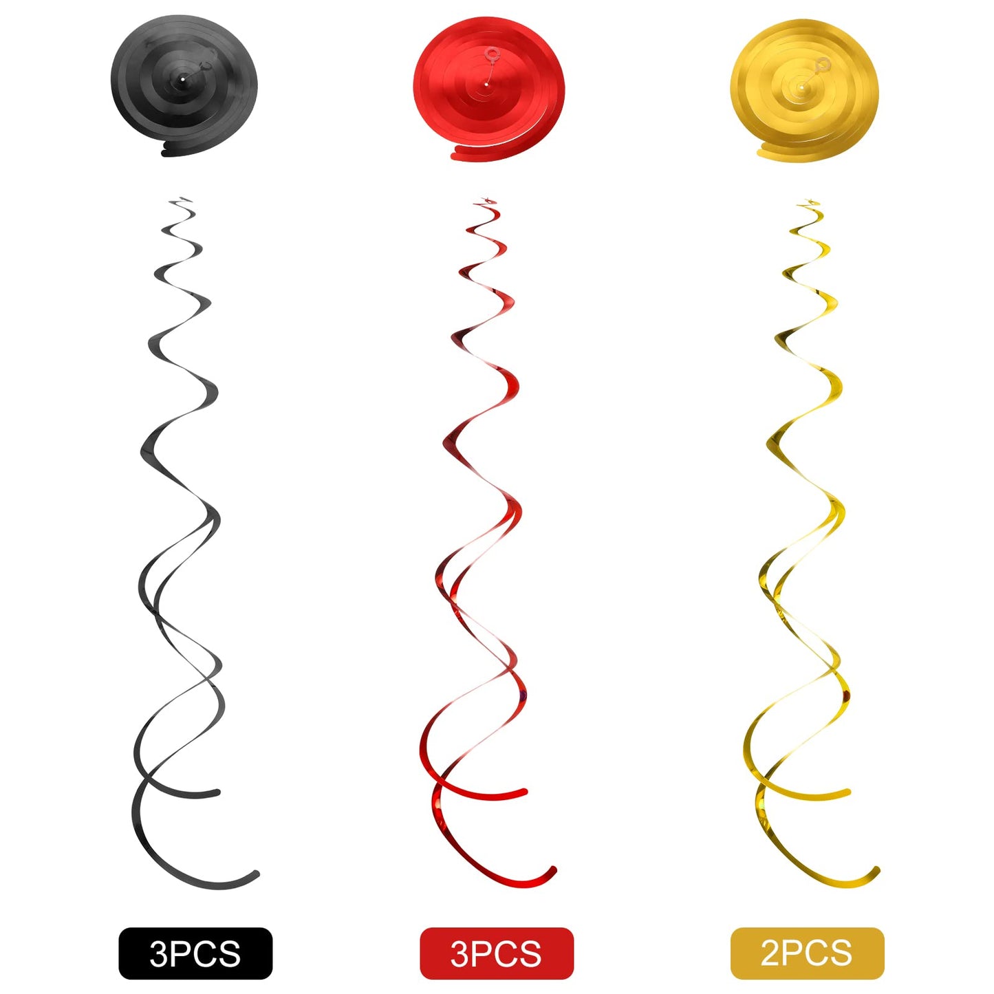 Censen 52 Pcs Pirate Party Hanging Swirls Decor Pirate Theme Ceiling Wall Spiral Streamer Pirate Captain Hat Skull Parrot Treasures Ceiling Hanging Swirl for Pirate Nautical Caribbean Birthday Party