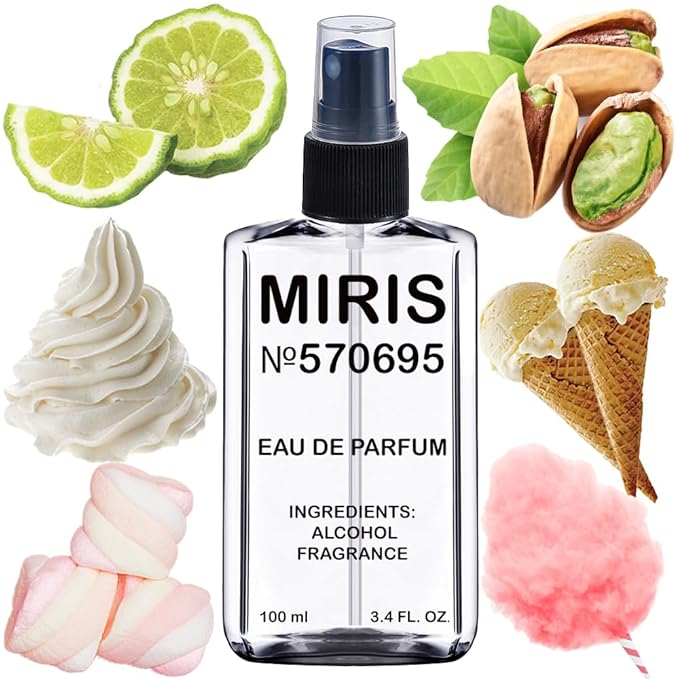 MIRIS No. 570695, Inspired by Pistachio Gelato 33, Long-Lasting Unisex Eau de Parfum for Women & Men, Spray 3.4 Fl Oz / 100 ml