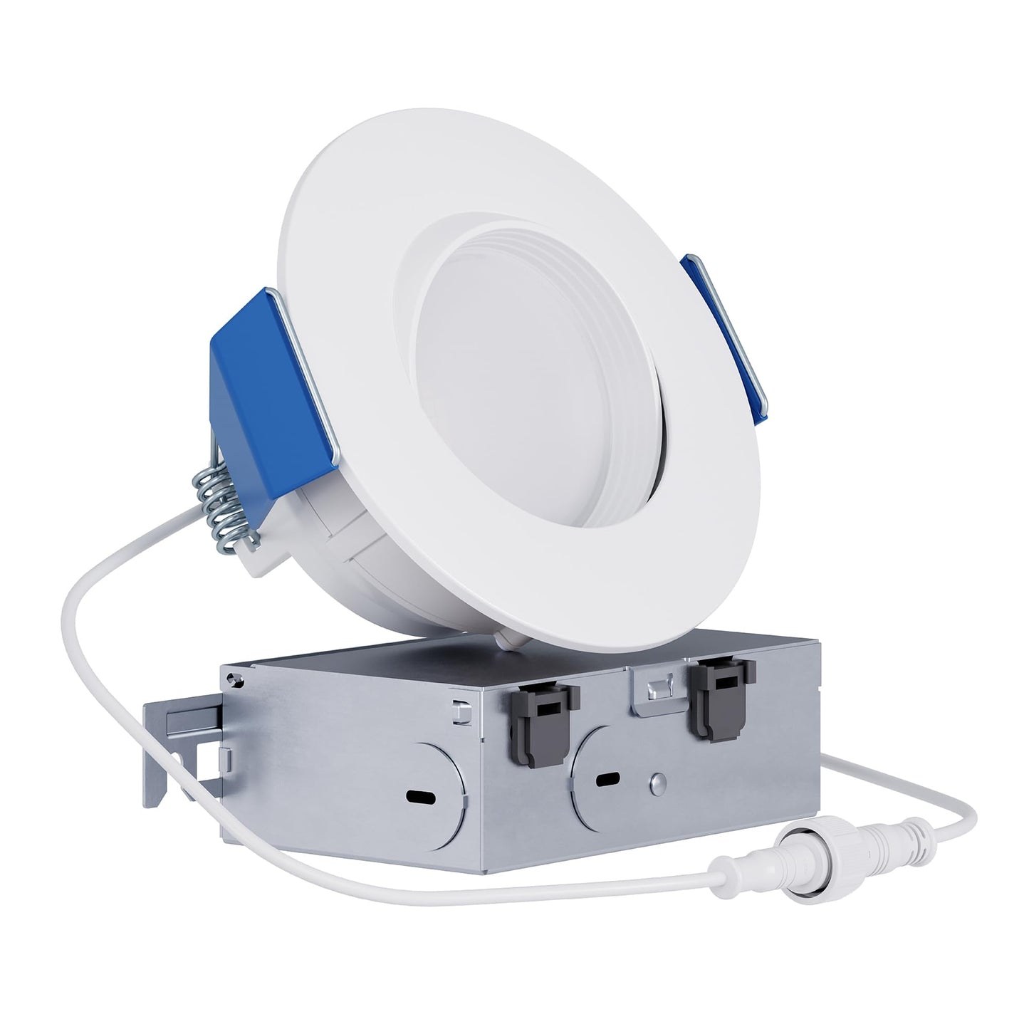 HALO RA 4-Inch Canless LED Recessed Downlight with Adjustable Gimbal, Selectable Lumens and Color Temperatures, Dim-to-Warm - RA6LS9FSD2W1EWHDM