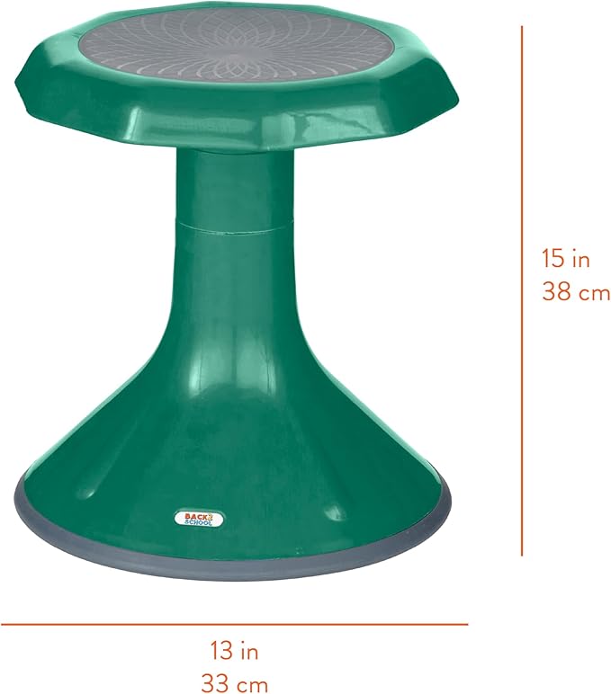 Back2School Express Wobble Stool, 15", Flexible Seating, Green