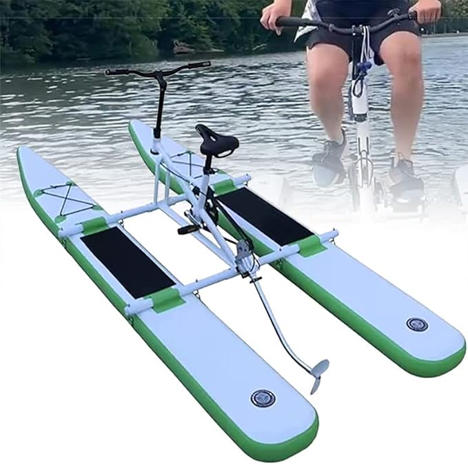 Water Bikes, Sea Pedal Bicycle Boat, Inflatable Kayak Bikeboat for Lake, Water Sports Touring Kayaks, Cardio Cycle Inflata...