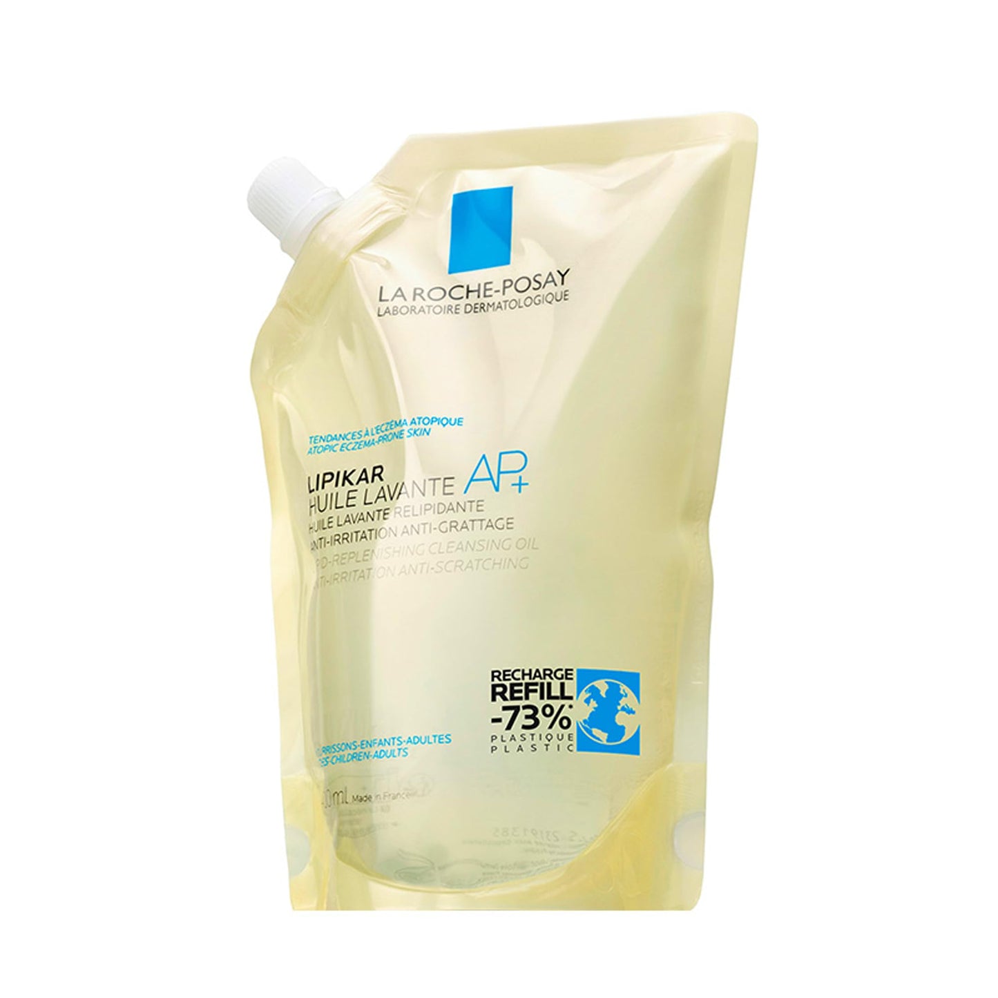 La Roche-Posay Lipikar AP+ Gentle Foaming Cleansing Oil, Gentle Oil Cleanser for Face and Body Formulated with Niacinamide, Long
