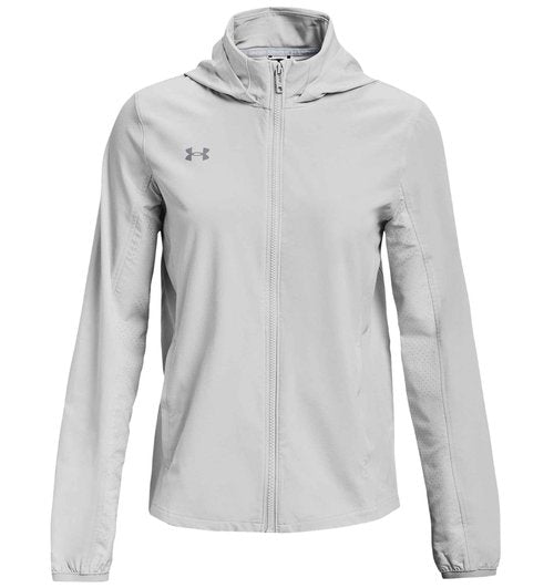 Under Armour Womens Squad 3.0 Warm-Up Full-Zip Jacket - Water Resistant MD