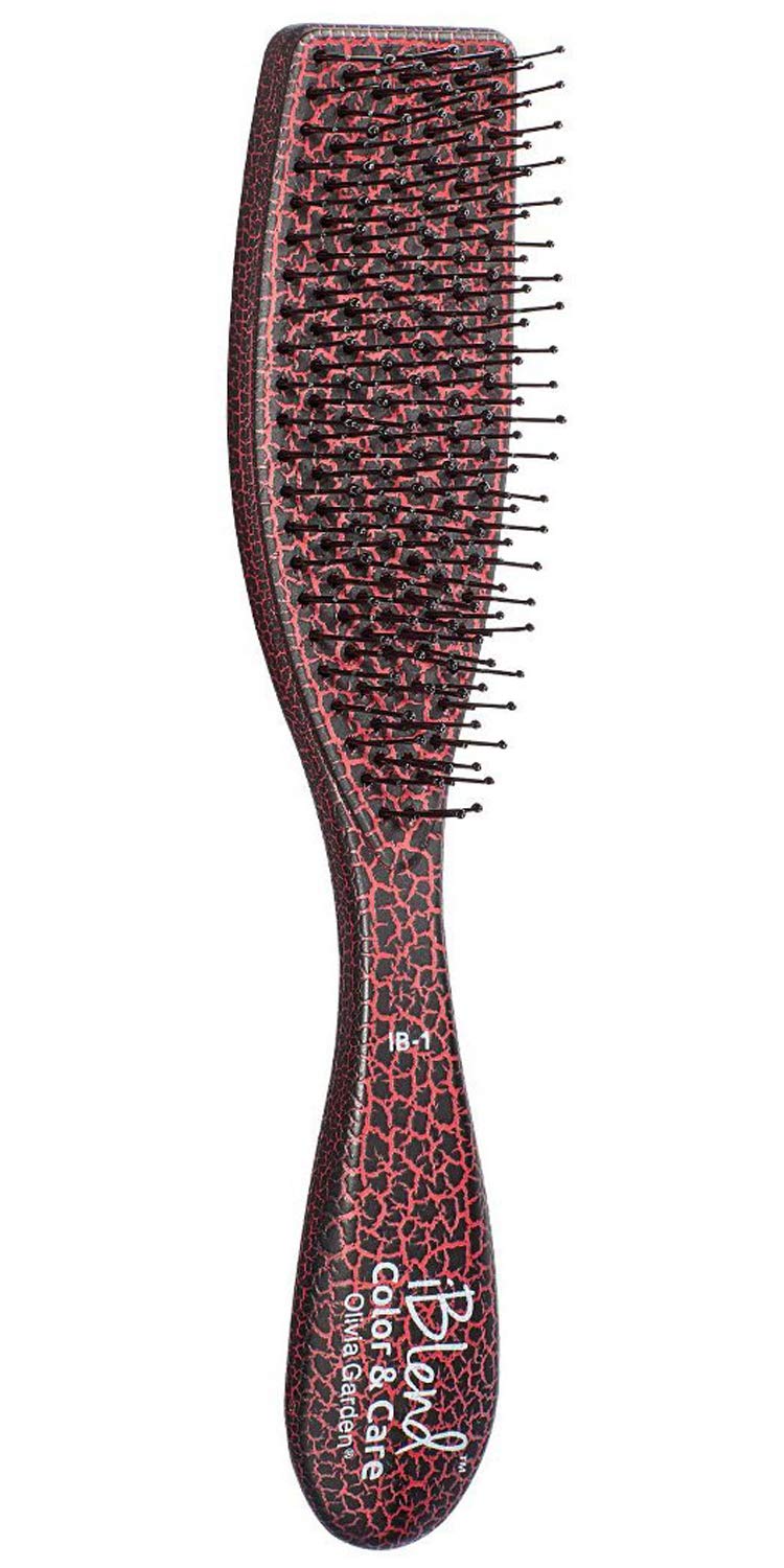 Olivia Garden iBlend Hair Brush For Color & Treatments IB-1 (Red)
