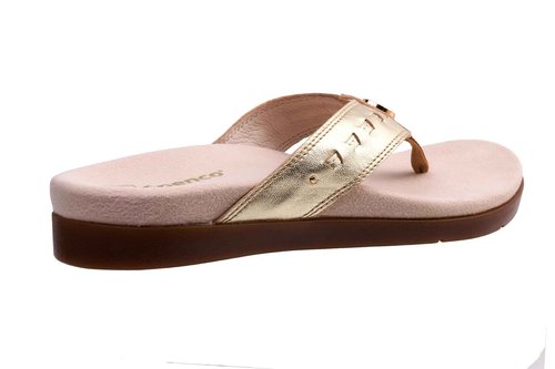 REVITALIGN Women's Laguna Slide Sandal, Gold, 8