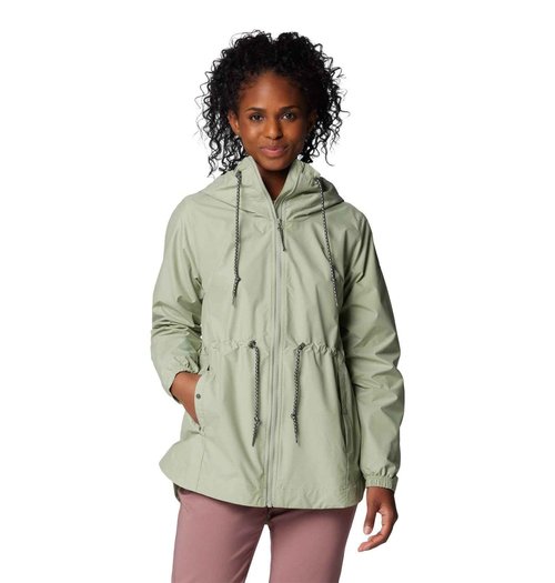 Columbia Womens Lillian Ridge II Waterproof Rain Jacket, Safari, XX-Large