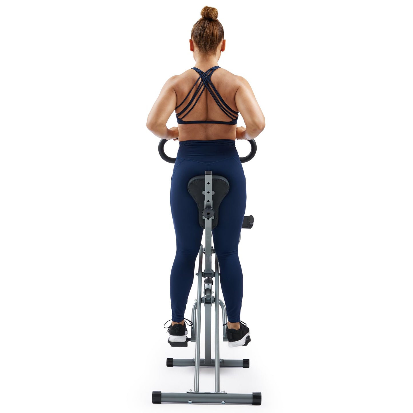 Sunny Health & Fitness Row-N-Ride Pro-Smart Squat Assist Trainer Full Body Fitness Machine, Easy Setup Rower, Glute & Leg Cardio Workout, Included SunnyFit App Connection - SF-A023053