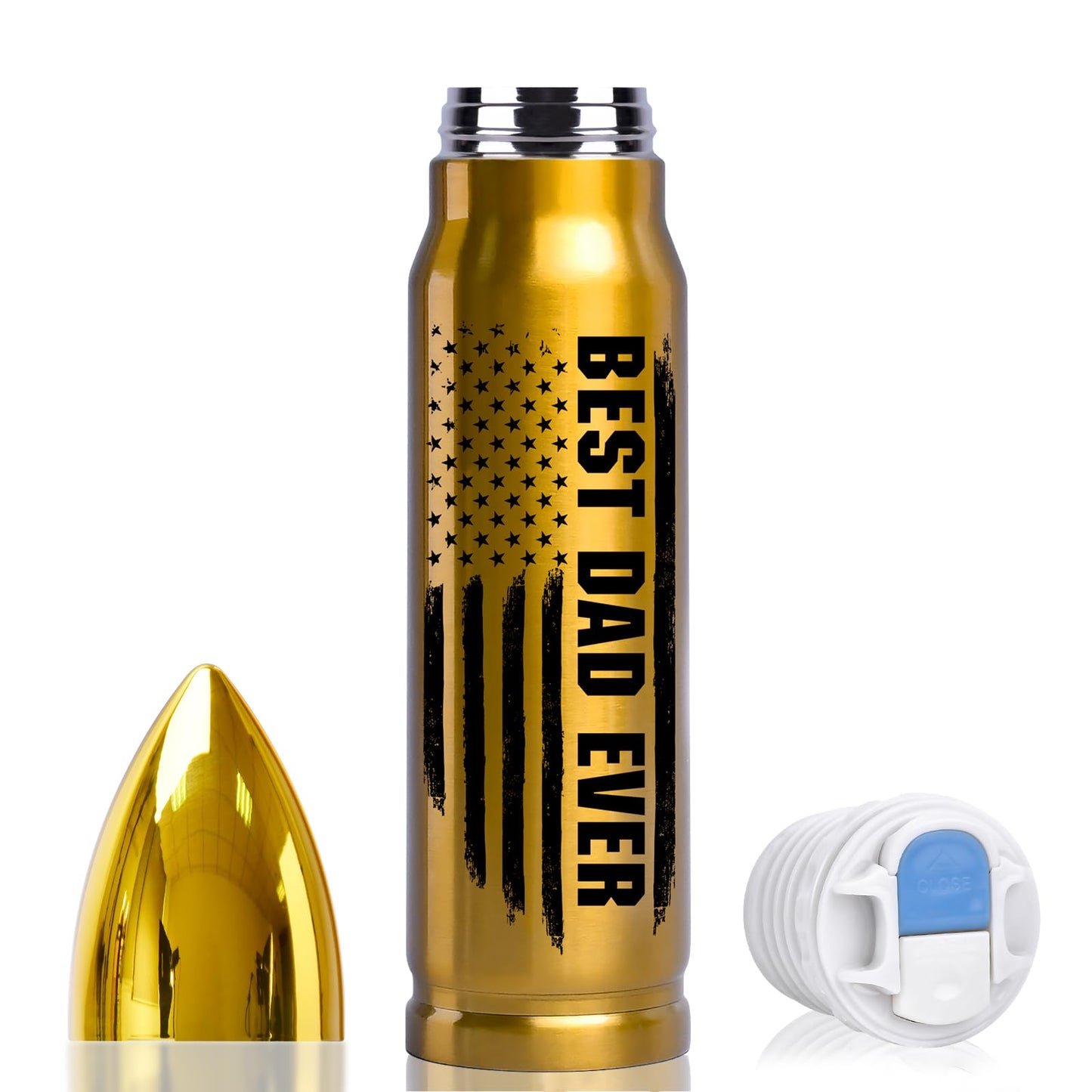 Gifts for Dad from Daughter Wife 17oz Stainless Steel Bullet Tumbler, Coffee Mug Birthday Gifts for Men Grandpa on Christmas Anniversary Valentines Fathers Day Stocking Stuffers for Men