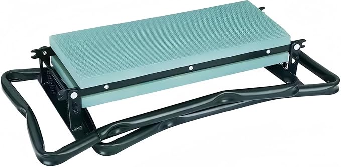 NTCLHFXU Foldable Garden Kneeler Seat Stool with Large Tool Bags Gardening Women Seniors Gardening Benches Kneeler and Seat