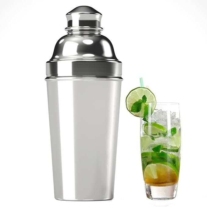 60oz Cocktail Shaker, Stainless Steel Large Drink Mixer Shaker with Cocktail Strainer, Zikepa Professional Shakers Bartend...