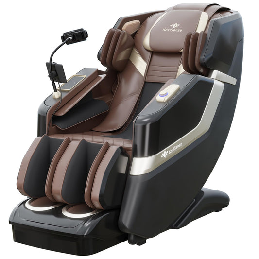 KoziSense KZ-313 2026 Heated Jade Roller Massage Chair Full Body, Deep Zero Gravity SL-Track with Heat, 12 Auto Modes, 6 Custom Programs, Backlit Touch Screen, Voice Control, Wireless Charger
