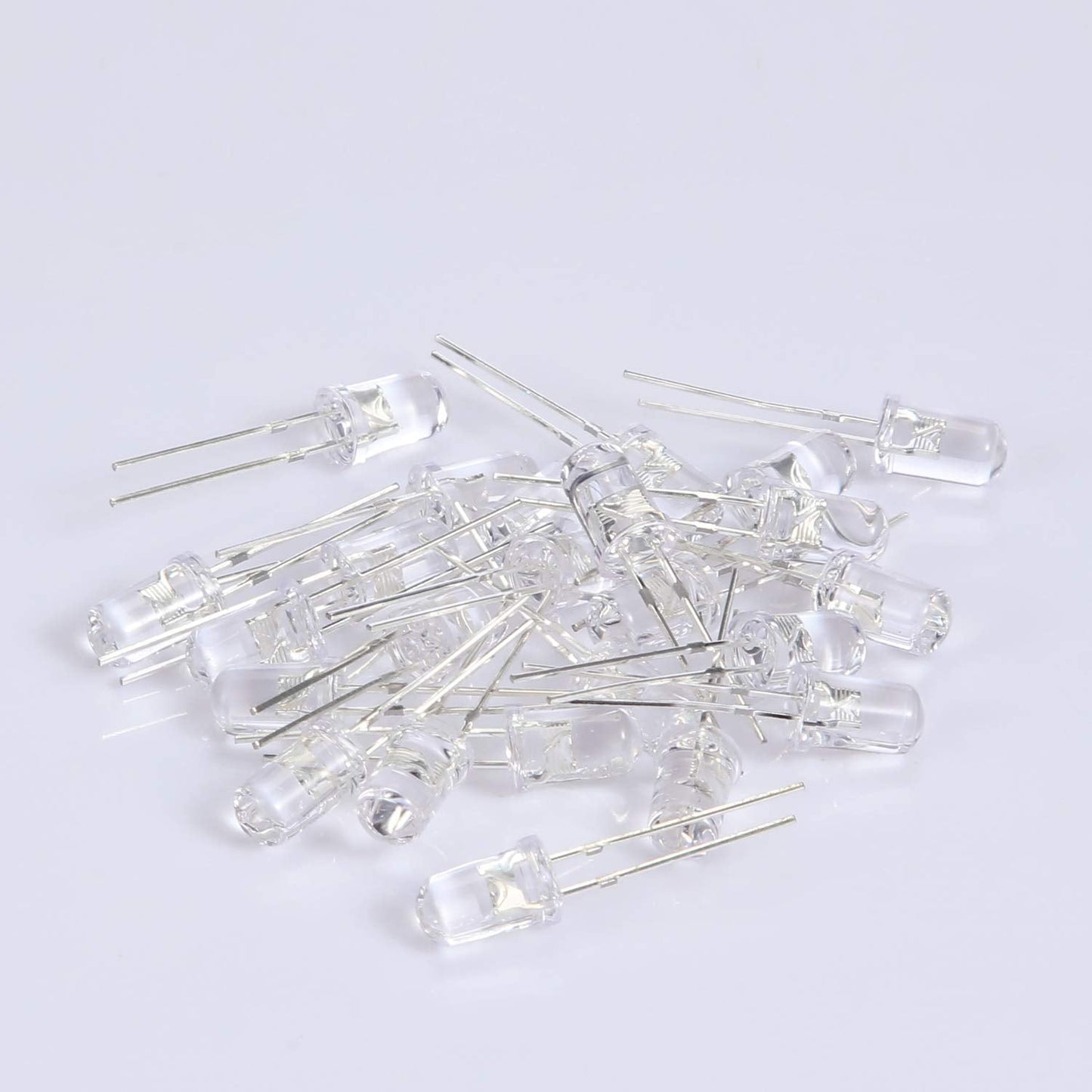 EBOOT 100 Pieces Clear LED Light Emitting Diodes Bulb LED Lamp, 5 mm(White)